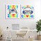 Stupell Industries Rainbow Retro Gaming Phrases 2pc Canvas Set, design by Kim Allen